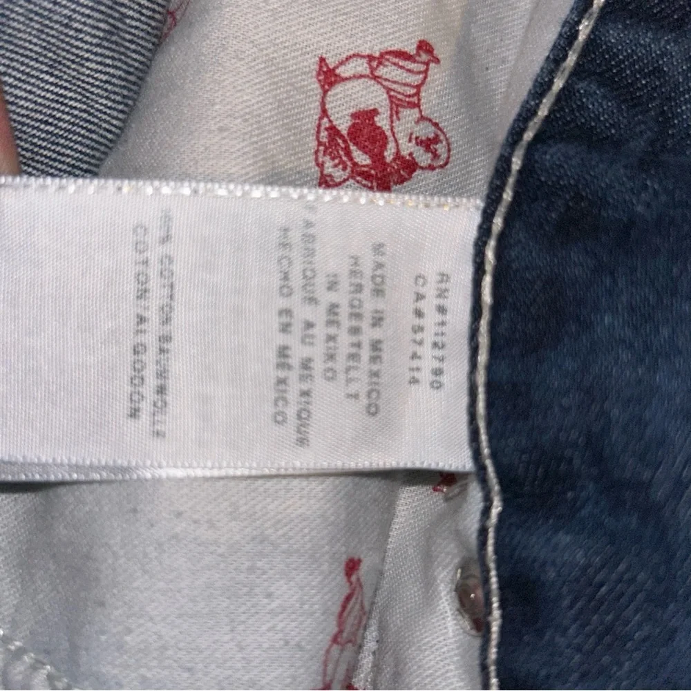 Men true religion blue jeans straight size 36 denim pants